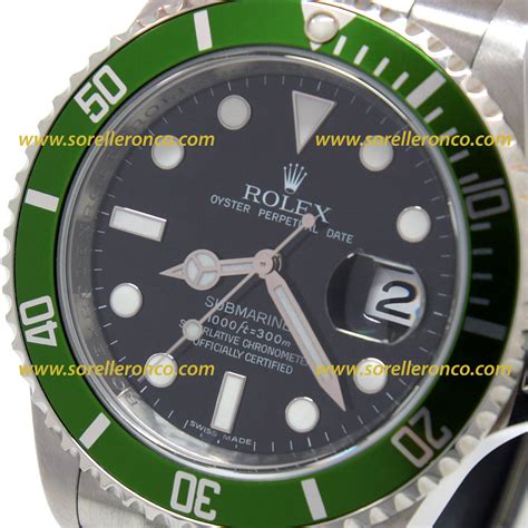 Rolex Submariner Date Ghiera Verde 50 anniversario NOS 